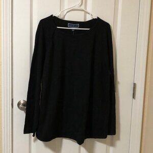 🍂 Karen Scott Black Crew Neck Sweatshirt